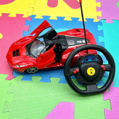 Masinuta cu Telecomanda Volan pentru Copii: Ferrari Laferrari| Scara 1:16