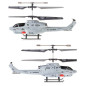 Elicopter RC - Cobra Helicopter cu Lansator de Rachete si Giroscop