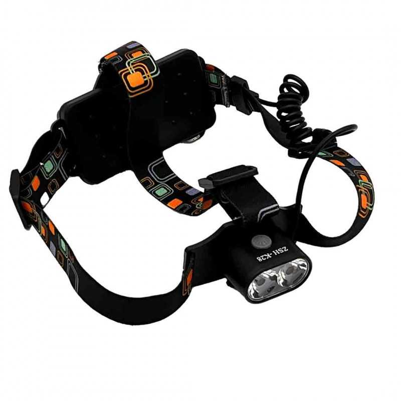 Lanterna de cap Led cu acumulatori 18650, 6800 mAh Lanterna de cap Led cu acumulatori 18650, 6800 mAh