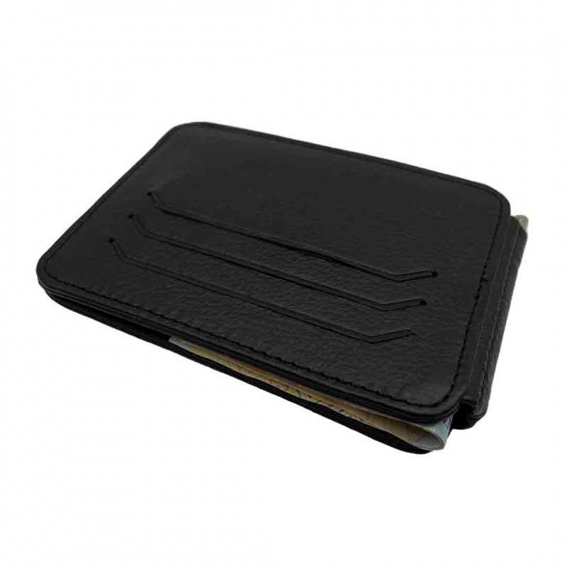 Portofel Minimalist Port Card cu Clips Bani din Piele Naturala Portofel Minimalist Port Card cu Clips Bani din Piele Naturala