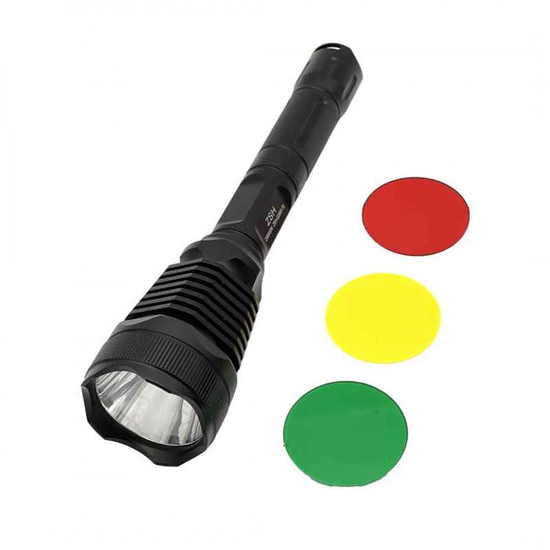 Set Lanterna Vanatoare Led 1000m, Filtre color, 1500 Lumeni Set Lanterna Vanatoare Led 1000m, Filtre color, 1500 Lumeni