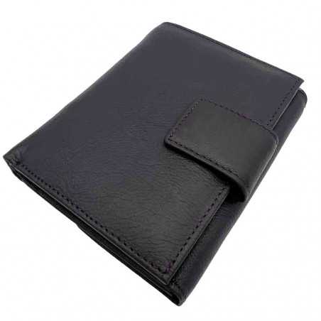 Portofel Vertical Dama Din Piele Naturala, Ergonomic, 11x14cm: Rosu, Negru, Violet, Maro, Visiniu si Verde Inchis
