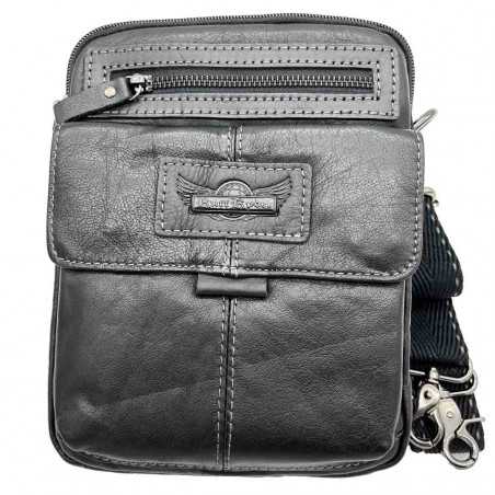 Borseta de Umar din piele naturala pentru Barbati Ruff Ryder, 22.5 X 18 X 5.5 cm