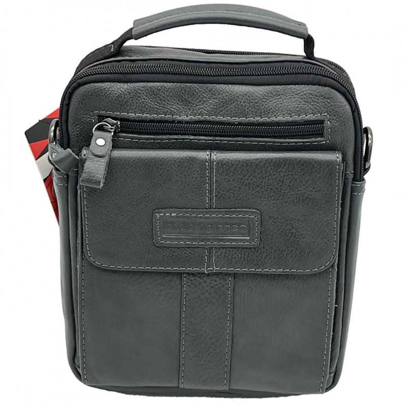 Borseta Barbati Navy, Gri - Allan Marco| Piele Naturala, 20 cm x 23 x 7.5 cm Borseta Barbati Navy, Gri - Allan Marco| Piele Naturala, 20 cm x 23 x 7.5 cm