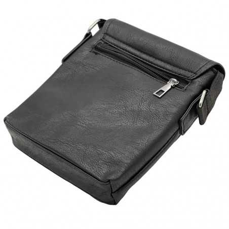 Borseta Jeep BULUO, Piele Ecologica, 18x20x4.5 cm, Maro, Negru, Maro Inchis