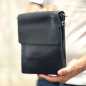 Geanta messenger barbati din piele ecologica, Culoare Neagra, 19.5x24x 3/6 cm Geanta messenger barbati din piele ecologica, Culoare Neagra, 19.5x24x 3/6 cm