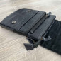 Borseta geanta de umar pentru barbati, Allan Marco din piele naturala, 20x23x3.2 cm, Navy
