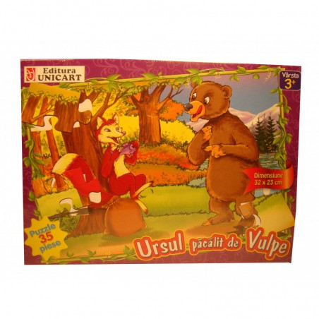 Puzzle: Ursul pacalit de vulpe