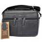 Geanta de umar barbati dreptunghiulara Ruff Ryder, Piele Naturala de Bovina, Negru / Navy, 25 x 18 x 7 cm Geanta de umar barbati dreptunghiulara Ruff Ryder, Piele Naturala de Bovina, Negru / Navy, 25 x 18 x 7 cm