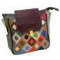 Geanta Dama multicolora Piele Naturala, Made in Italy, 28 x 25 x 9 cm