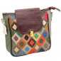 Geanta Dama multicolora Piele Naturala, Made in Italy, 28 x 25 x 9 cm