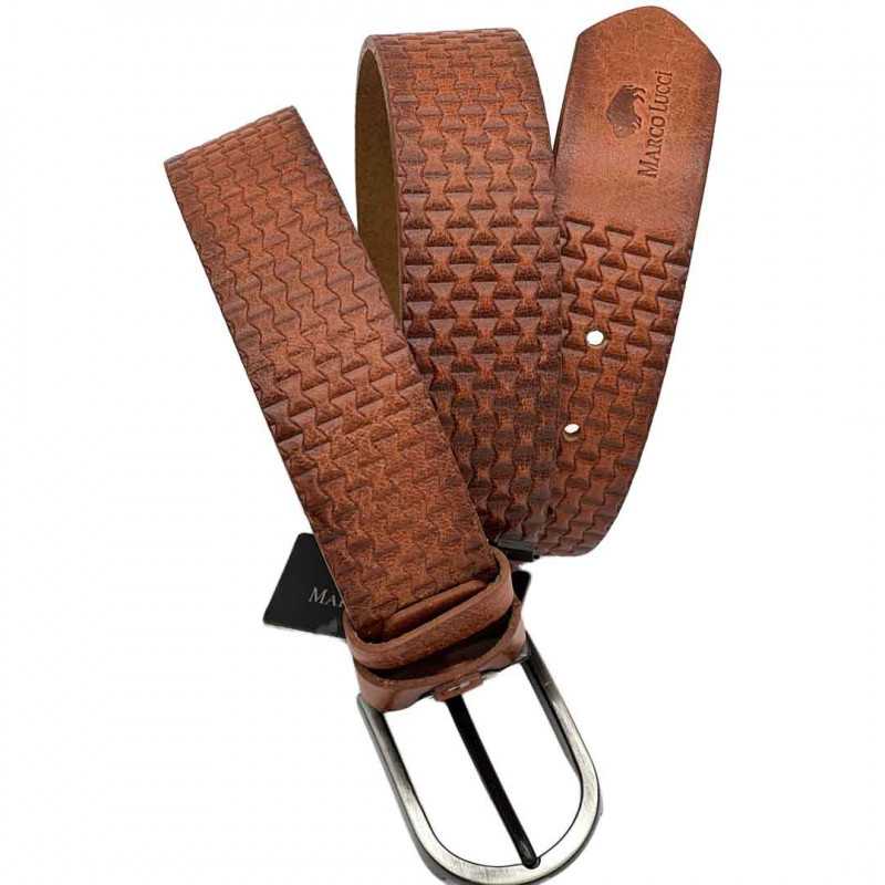 Curea barbati din piele 100% naturala Maro, Marco Lucci Curea barbati din piele 100% naturala Maro, Marco Lucci
