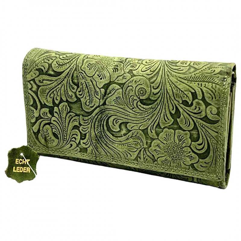Portofel Dama Verde din Piele Naturala , Vintage, Brand Roberto Germany, Model Imprimeu Floral, 18x10x3.5 cm Portofel Dama Verde din Piele Naturala , Vintage, Brand Roberto Germany, Model Imprimeu Floral, 18x10x3.5 cm