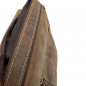 Borseta Umar din Piele Naturala de Vanat pentru Barbati,18x22x7cm, Maro coniac , Curea Reglabila