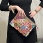 Genta dama tip poseta cu imprimeu floral, 28x21x3/7 cm, Bretele Umar si Curelusa de Mana Detasabile, Piele Naturala Genta dama tip poseta cu imprimeu floral, 28x21x3/7 cm, Bretele Umar si Curelusa de Mana Detasabile, Piele Naturala