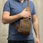 Borseta Barbati Piept, Crossbody din Piele Naturala, Green WOOD, Premium, Hand Made, Curea ajustabila, Maro Camel Borseta Barbati Piept, Crossbody din Piele Naturala, Green WOOD, Premium, Hand Made, Curea ajustabila, Maro Camel