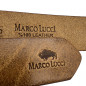 Curea de piele Maro pentru Barbati: Piele Naturala, 4 cm Latime,Lungime 110 cm - 135 cm, Marco Lucci