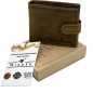 Portofel barbati din piele naturala handmade Maro, 12x10x2 cm, Protectie RFID Portofel barbati din piele naturala handmade Maro, 12x10x2 cm, Protectie RFID