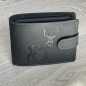 Portofel Barbati Negru personalizat cu Cerb, 12x10x2 cm , Piele naturala Portofel Barbati Negru personalizat cu Cerb, 12x10x2 cm , Piele naturala