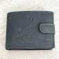 Portofel Barbati Negru personalizat cu Cerb, 12x10x2 cm , Piele naturala Portofel Barbati Negru personalizat cu Cerb, 12x10x2 cm , Piele naturala