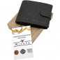 Portofel Barbati Negru personalizat cu Cerb, 12x10x2 cm , Piele naturala Portofel Barbati Negru personalizat cu Cerb, 12x10x2 cm , Piele naturala