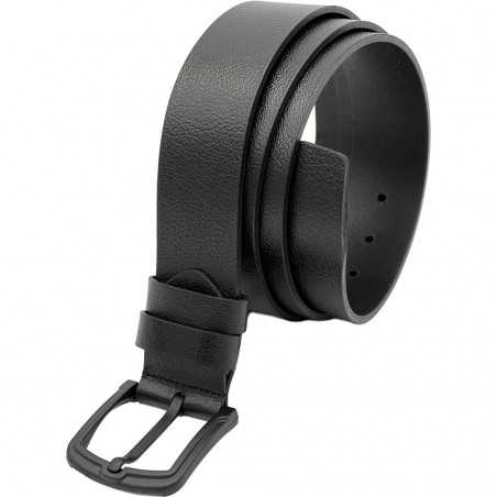 Curele Barbati Marimi Mari: 135 - 165 cm, Negru, Piele Naturala, Catarama metalica Neagra
