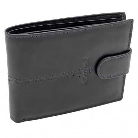 Portofel Bleumarin din Piele pentru Bărbați - Compact și Elegant, Ideal pentru Cadou, 12,5x9,5x2 cm