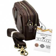 Borseta cu prindere la curea multifunctionala pentru barbati: Piele de Bovina, Calitate Superioara, Curea Detasabila, 19x15x6 cm