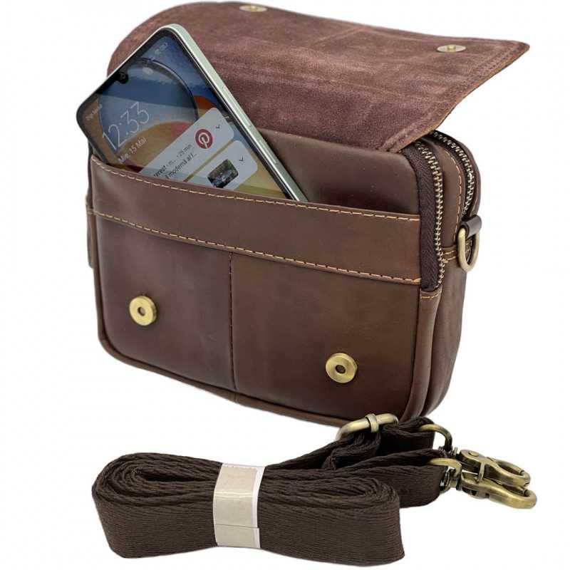 Borseta cu prindere la curea multifunctionala pentru barbati: Piele de Bovina, Calitate Superioara, Curea Detasabila, 19x15x6 cm Borseta cu prindere la curea multifunctionala pentru barbati: Piele de Bovina, Calitate Superioara, Curea Detasabila, 19x15x6 cm