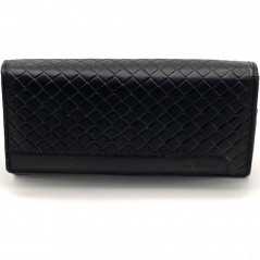 Portofel din Piele pentru femei La Scala: Turcoaz, Negru, Rosu, 10x19x3 cm, Protectie RFID