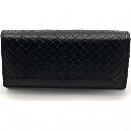 Portofel din Piele pentru femei La Scala: Turcoaz, Negru, Rosu, 10x19x3 cm, Protectie RFID